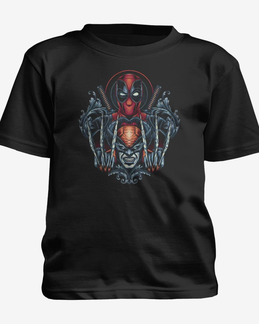 Polera de niño Negro de Wolverpool