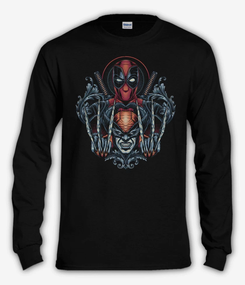 Polera manga larga Negro de Wolverpool