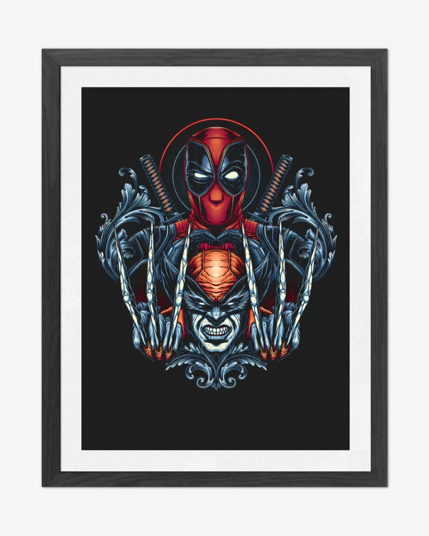 Cuadro decorativo Negro de Wolverpool
