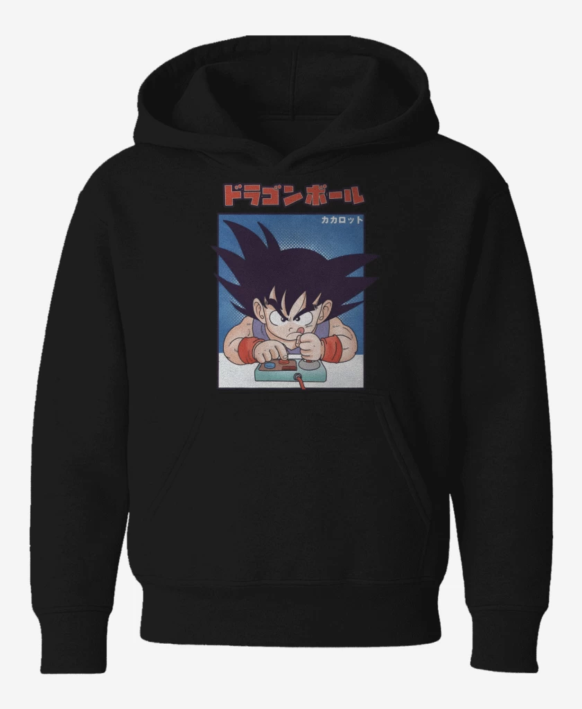 Poleron de niño Negro de Goku Gamer Z