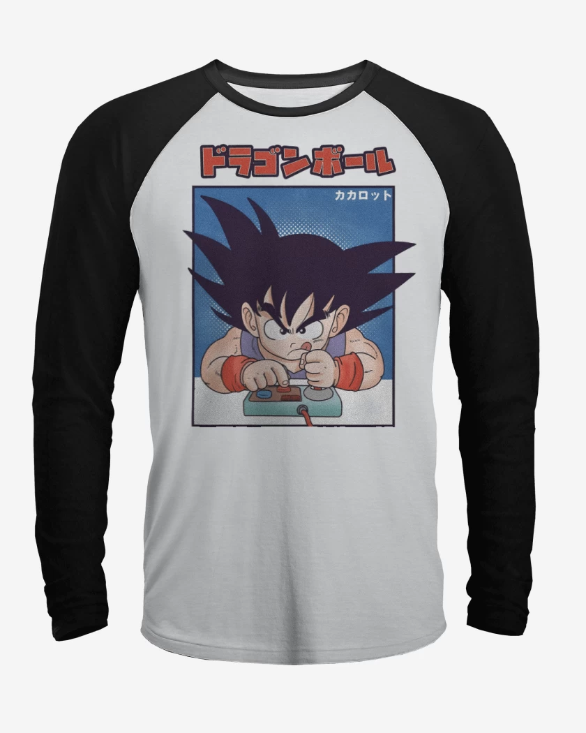 Polera Raglan Goku Gamer Z