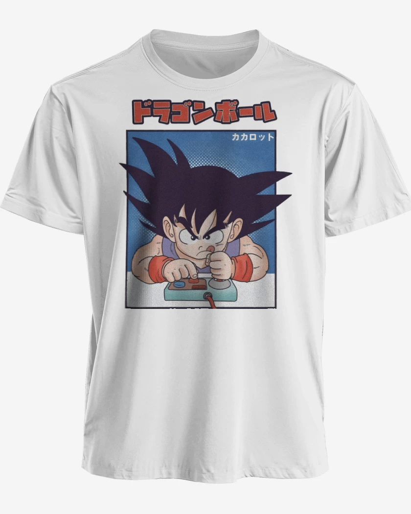 Polera premium Blanco de Goku Gamer Z
