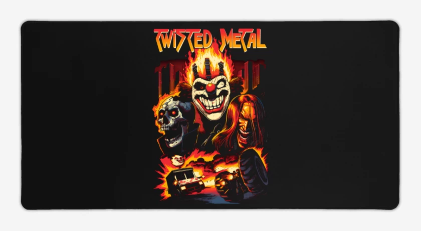 Mouse pad Gamer Negro de Twisted Metal 