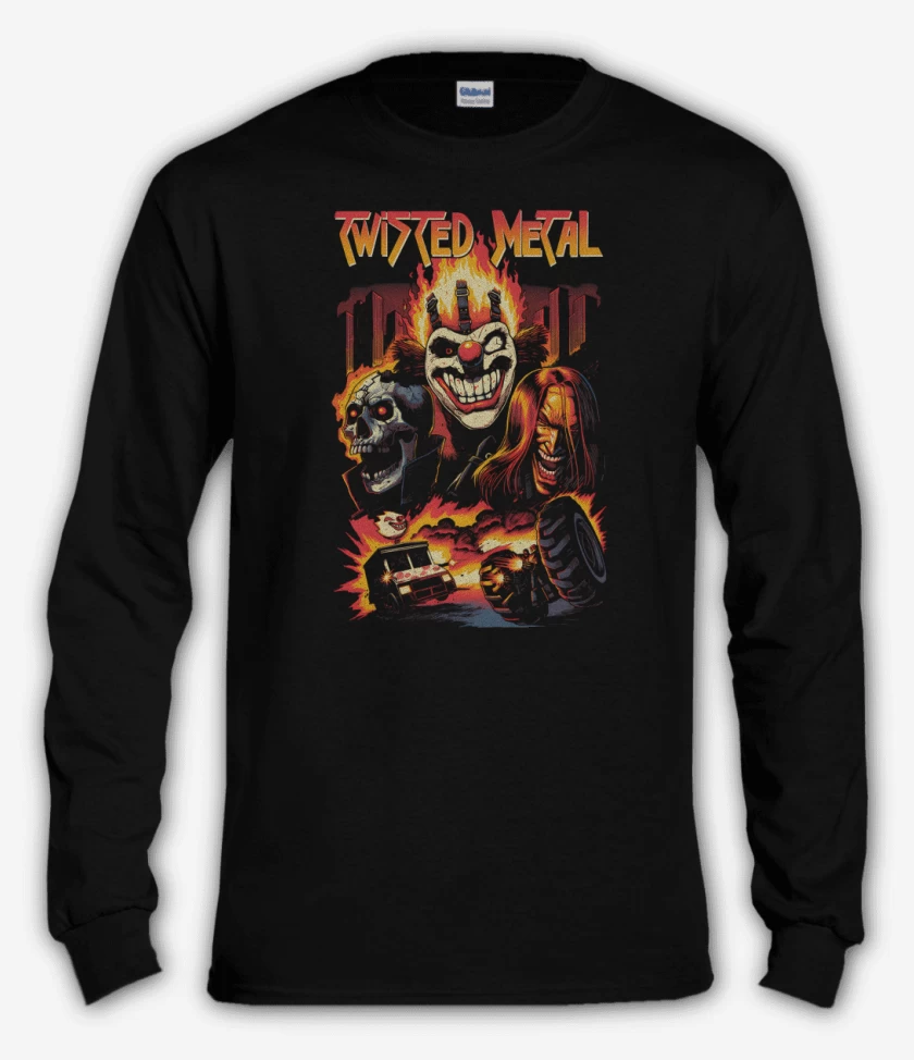 Polera manga larga Negro de Twisted Metal 