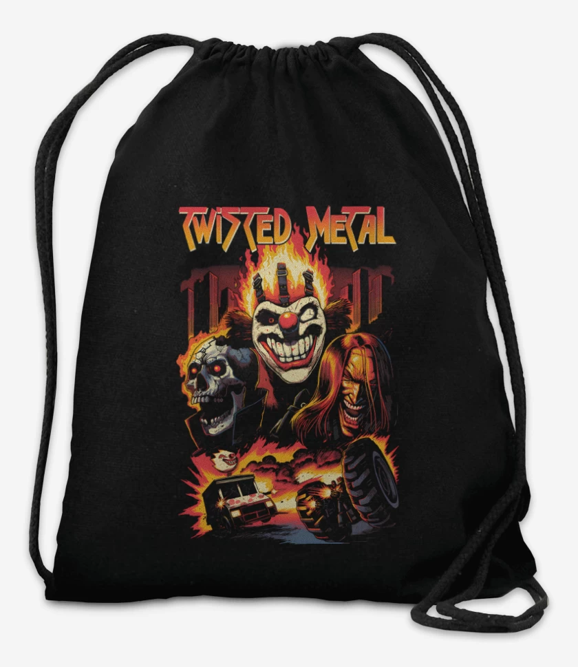 Mochila Negro de Twisted Metal 