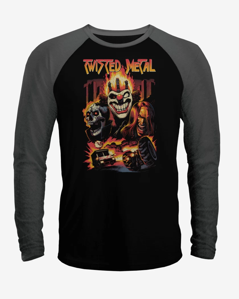 Polera Raglan Twisted Metal 