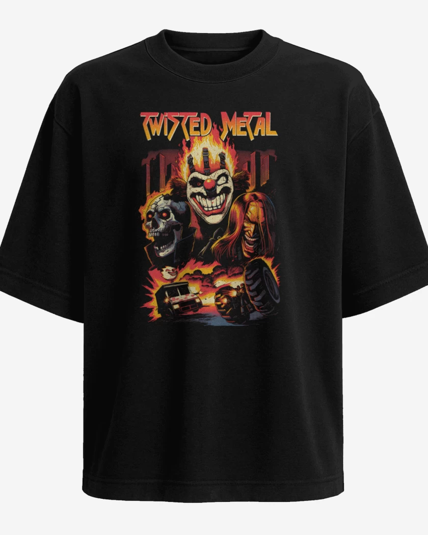 Polera Oversize Twisted Metal 