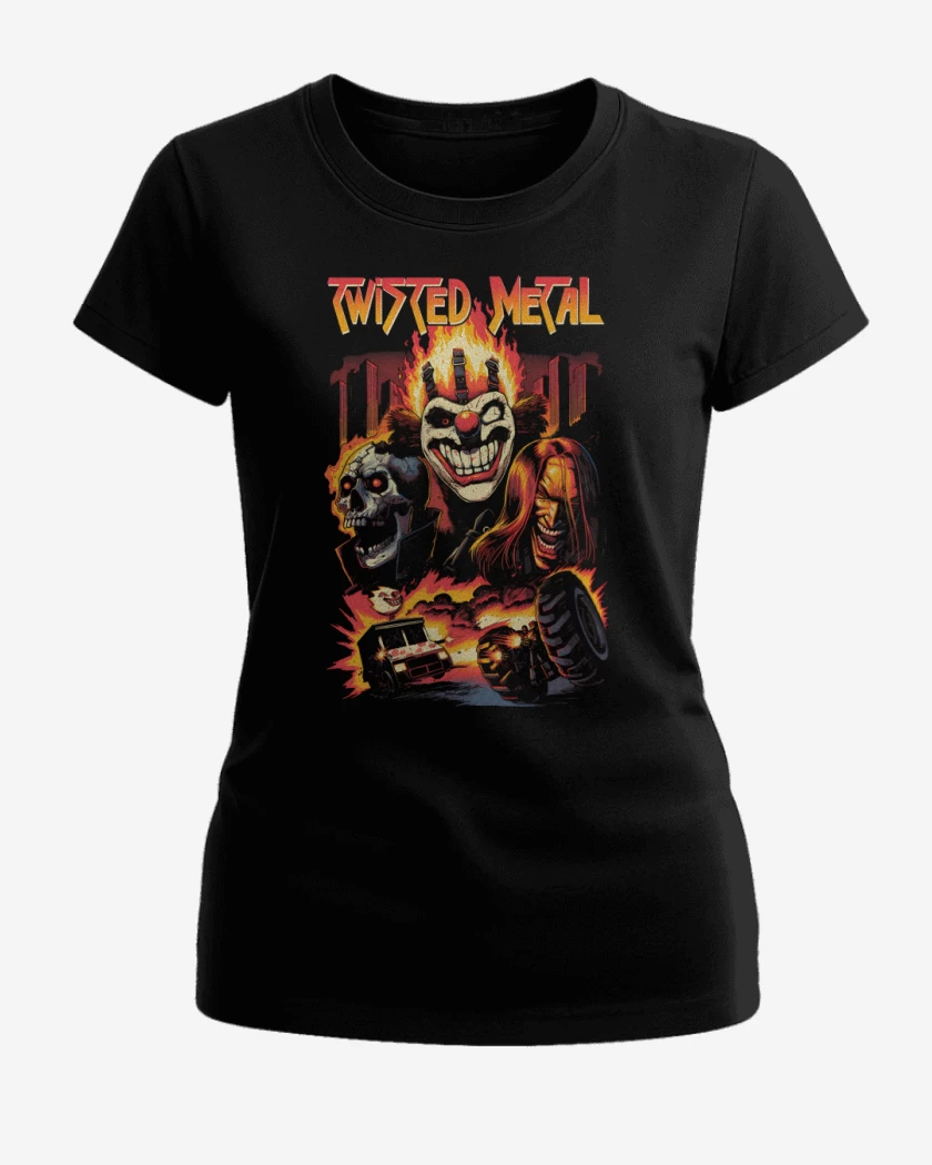 Polera de Mujer Negro de Twisted Metal 