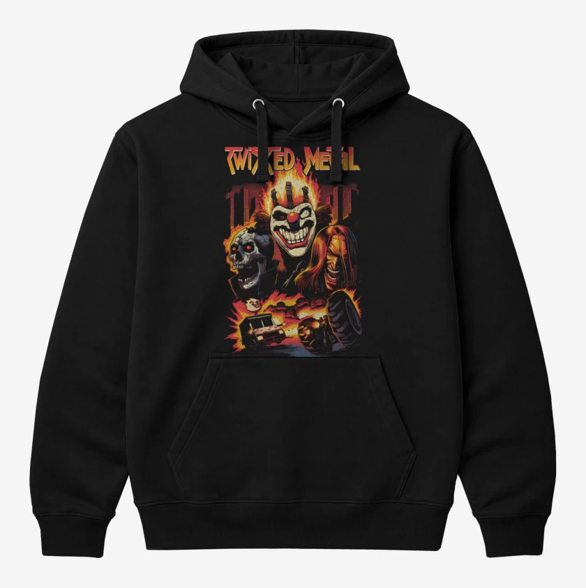 Polerón Canguro Negro de Twisted Metal 