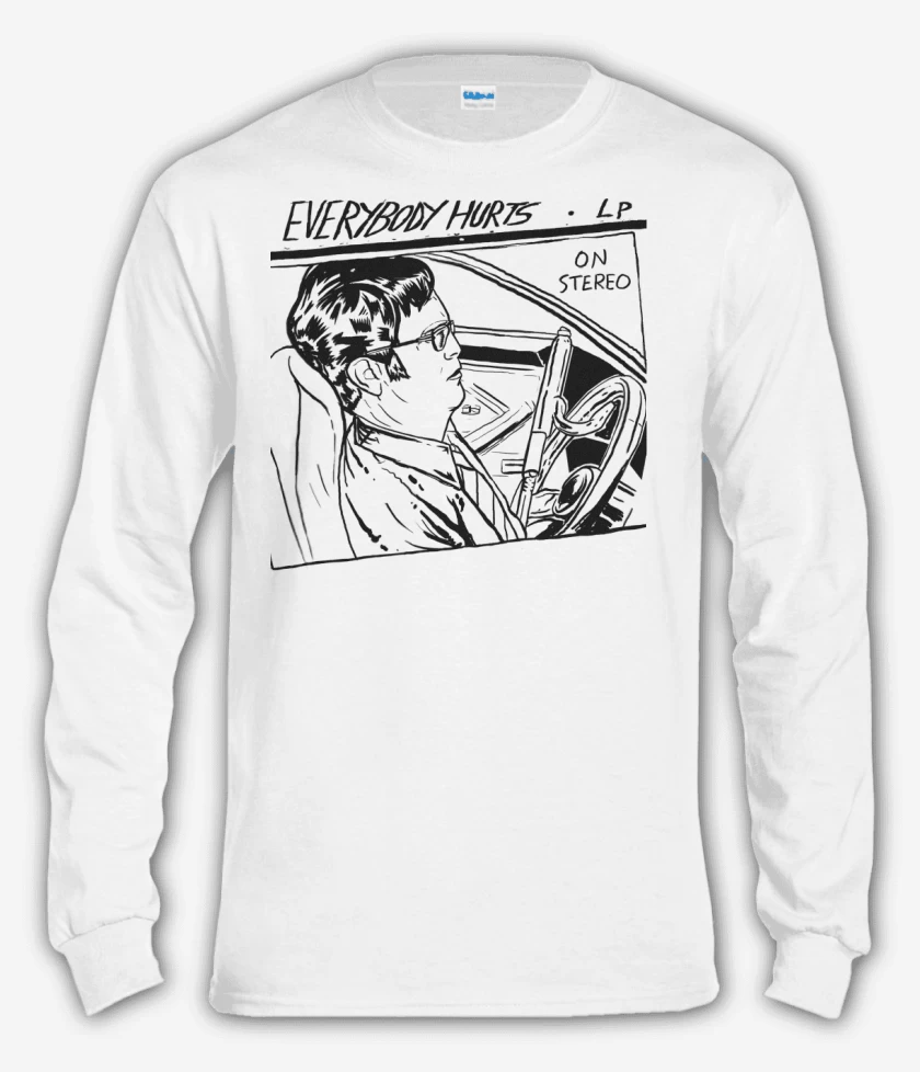 Polera manga larga Blanco de Everybody Hurts