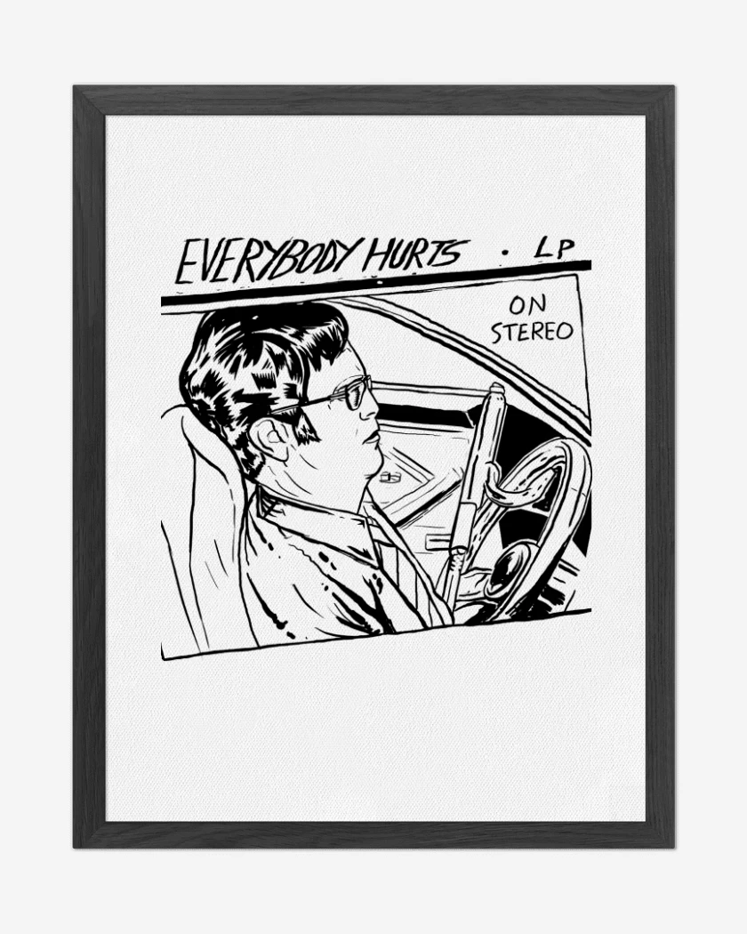 Cuadro decorativo Blanco de Everybody Hurts