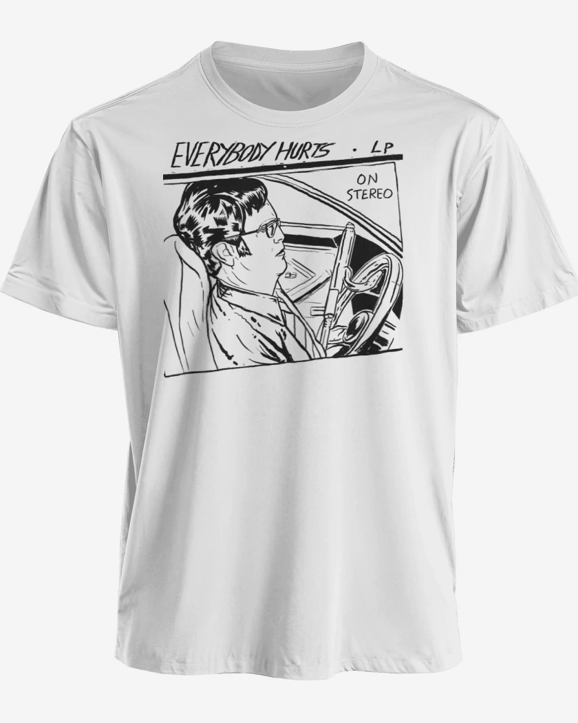 Polera premium Blanco de Everybody Hurts