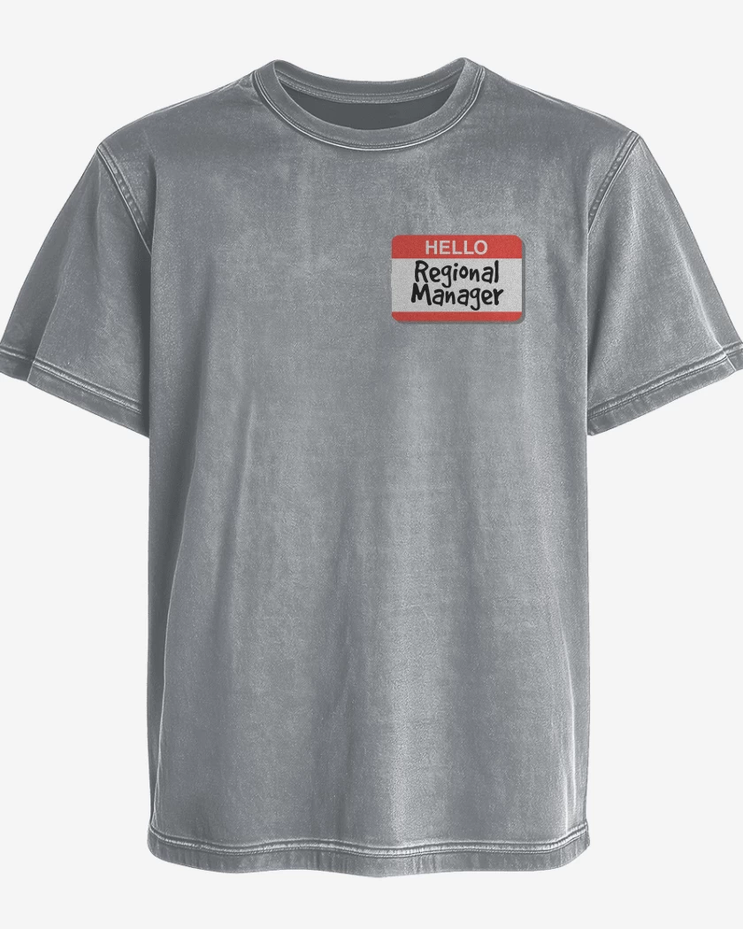 Polera desgastada Gris Melange de Regional Manager