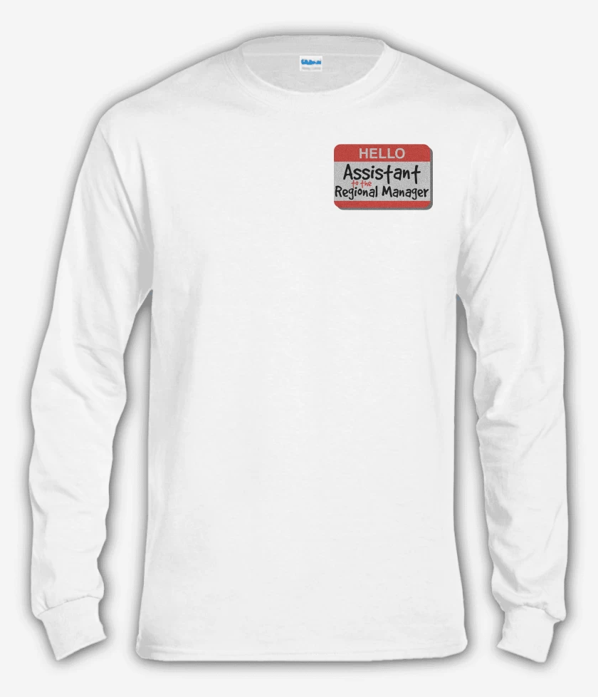 Polera manga larga Blanco de Assistant to the Regional Manager