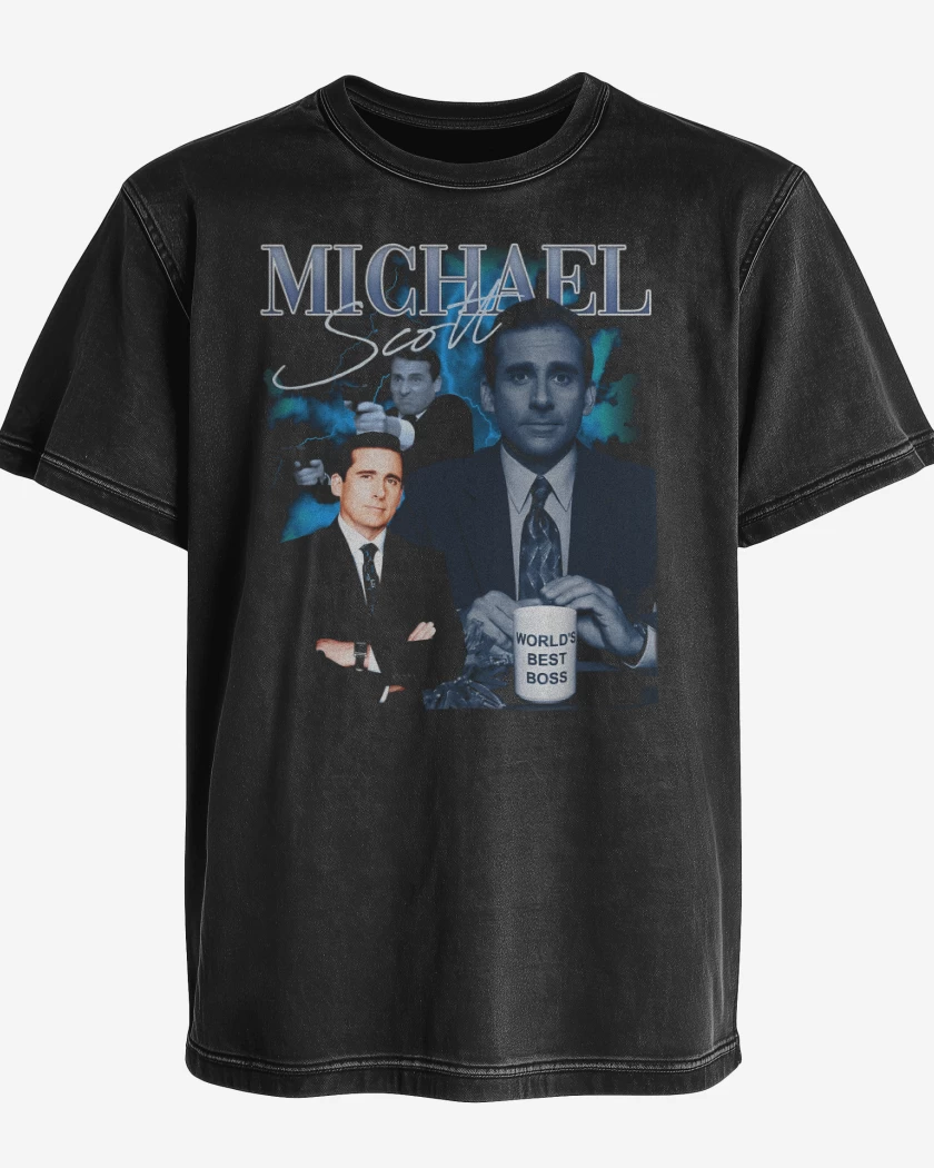 Polera desgastada Negro de Worlds Best Boss