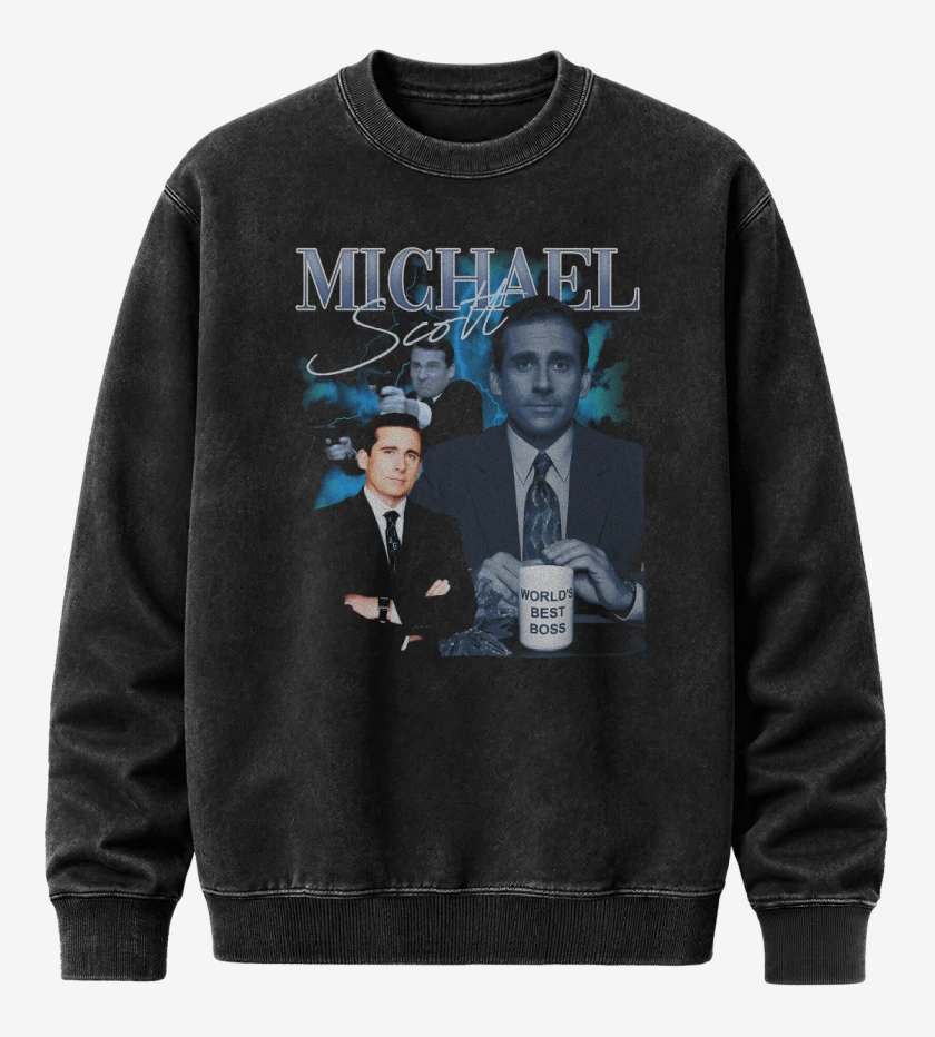 Poleron Polo Acid Wash Negro de Worlds Best Boss