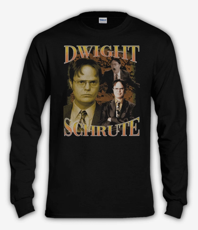 Polera manga larga Negro de Dwight Schrute