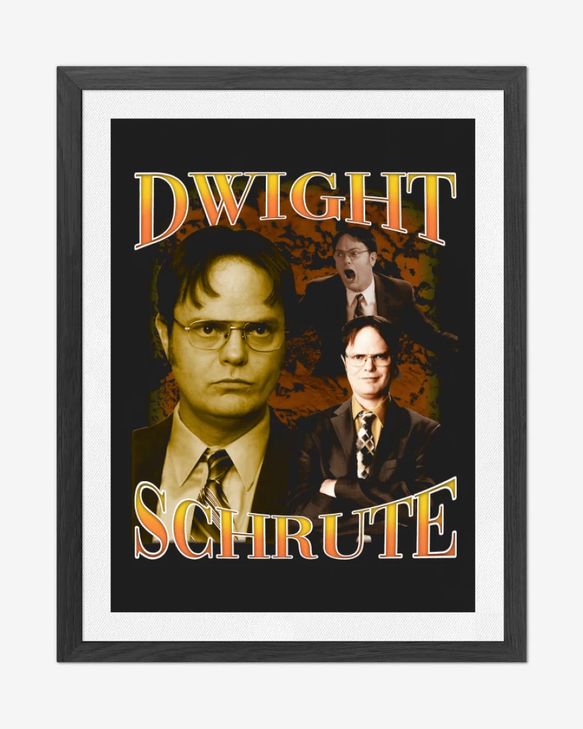 Cuadro decorativo Negro de Dwight Schrute