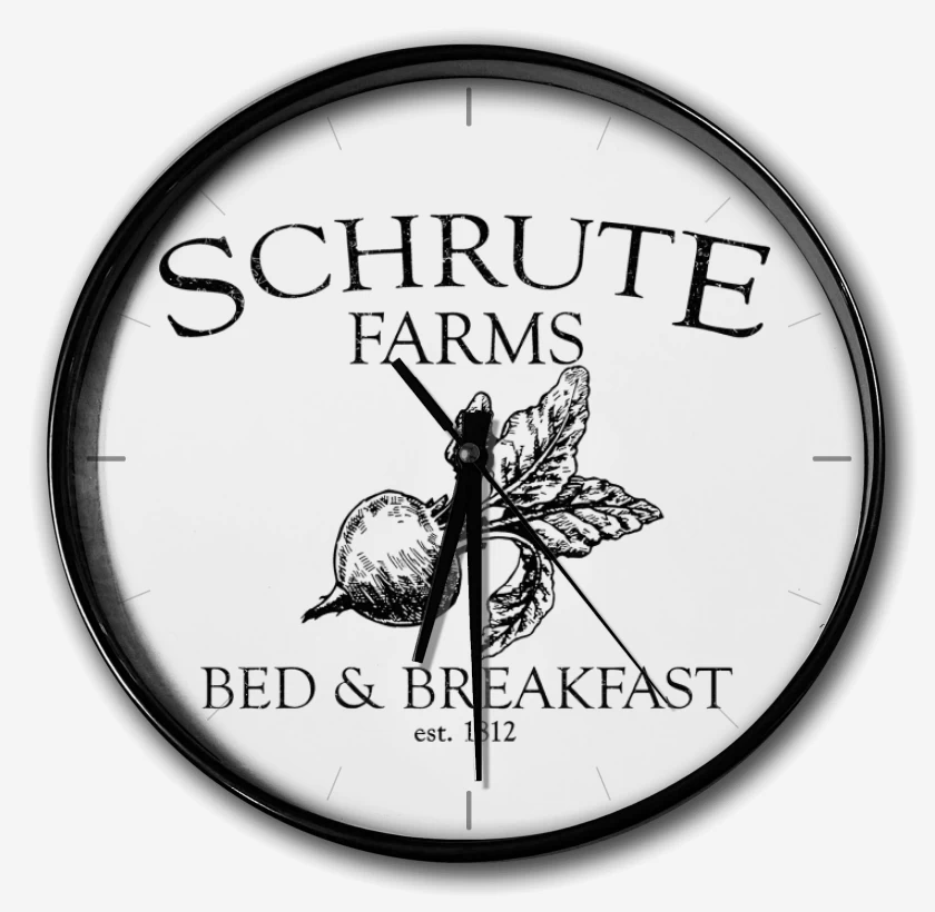 Reloj Blanco de Schrute Farms