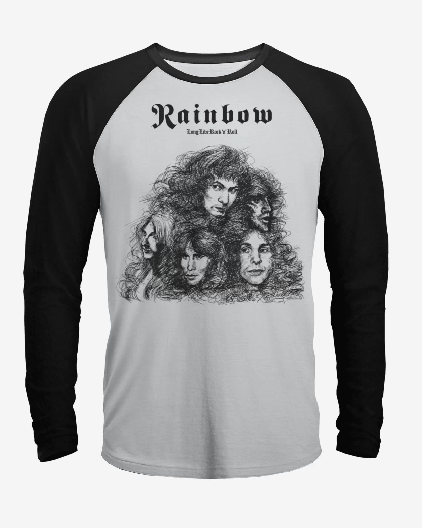 Polera Raglan Long Live Rock n Roll