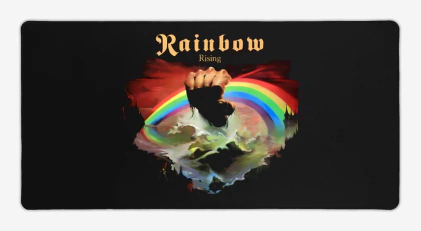 Mouse pad Gamer Negro de Rainbow Rising
