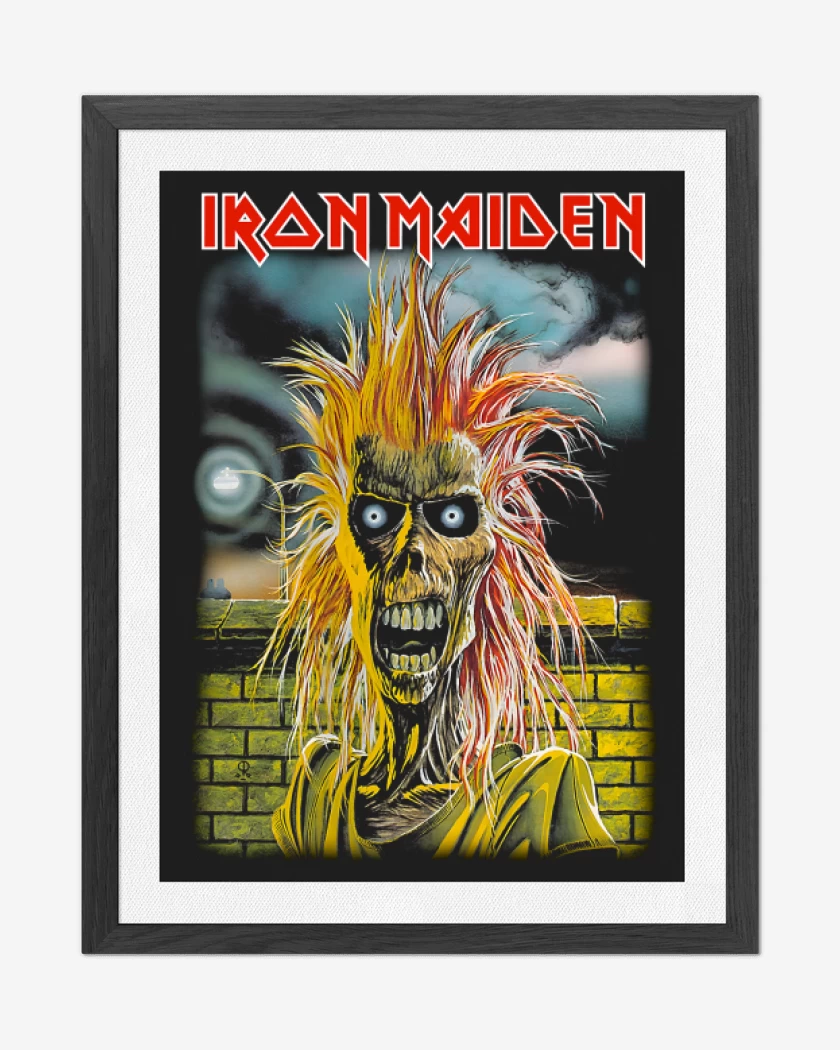 Cuadro decorativo Negro de Iron Maiden ST