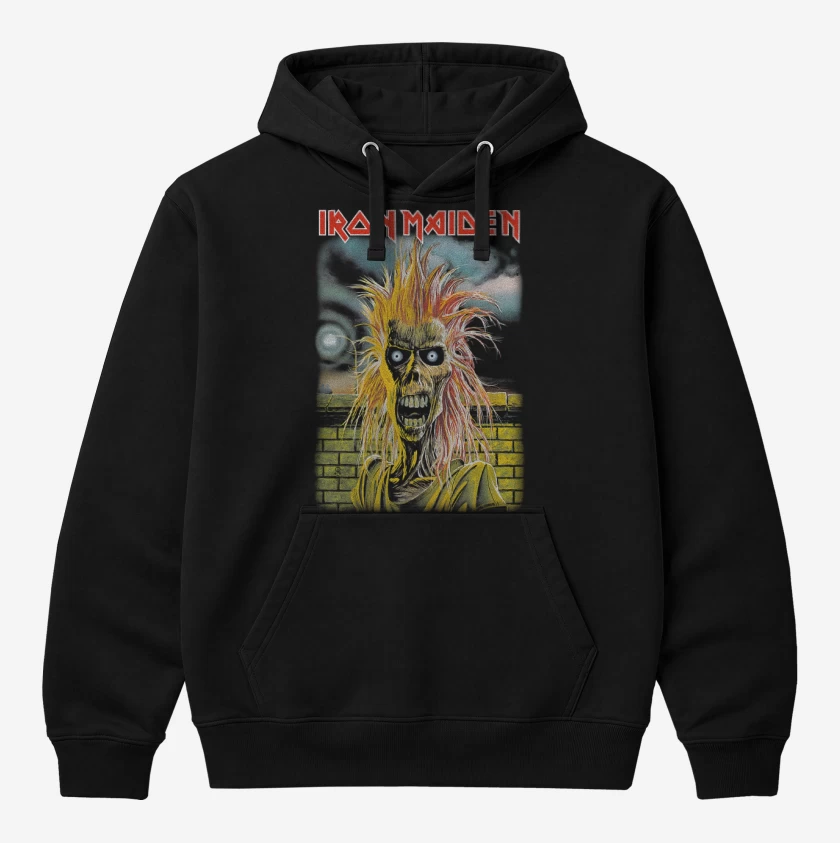 Polerón Canguro Negro de Iron Maiden ST