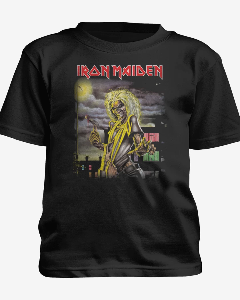 Polera de niño Negro de Maiden Killers