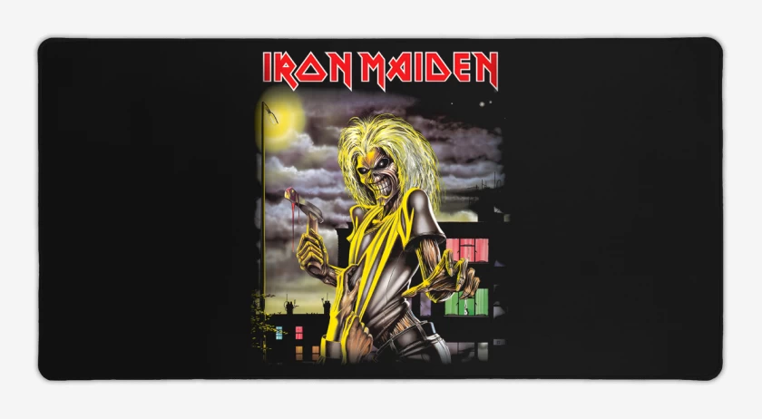 Mouse pad Gamer Negro de Maiden Killers