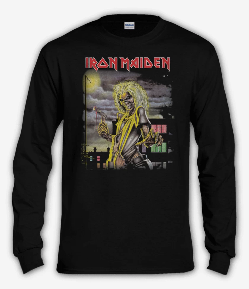 Polera manga larga Negro de Maiden Killers