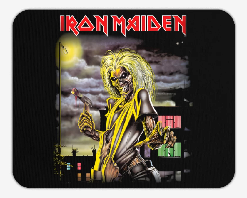 Mousepad Negro de Maiden Killers