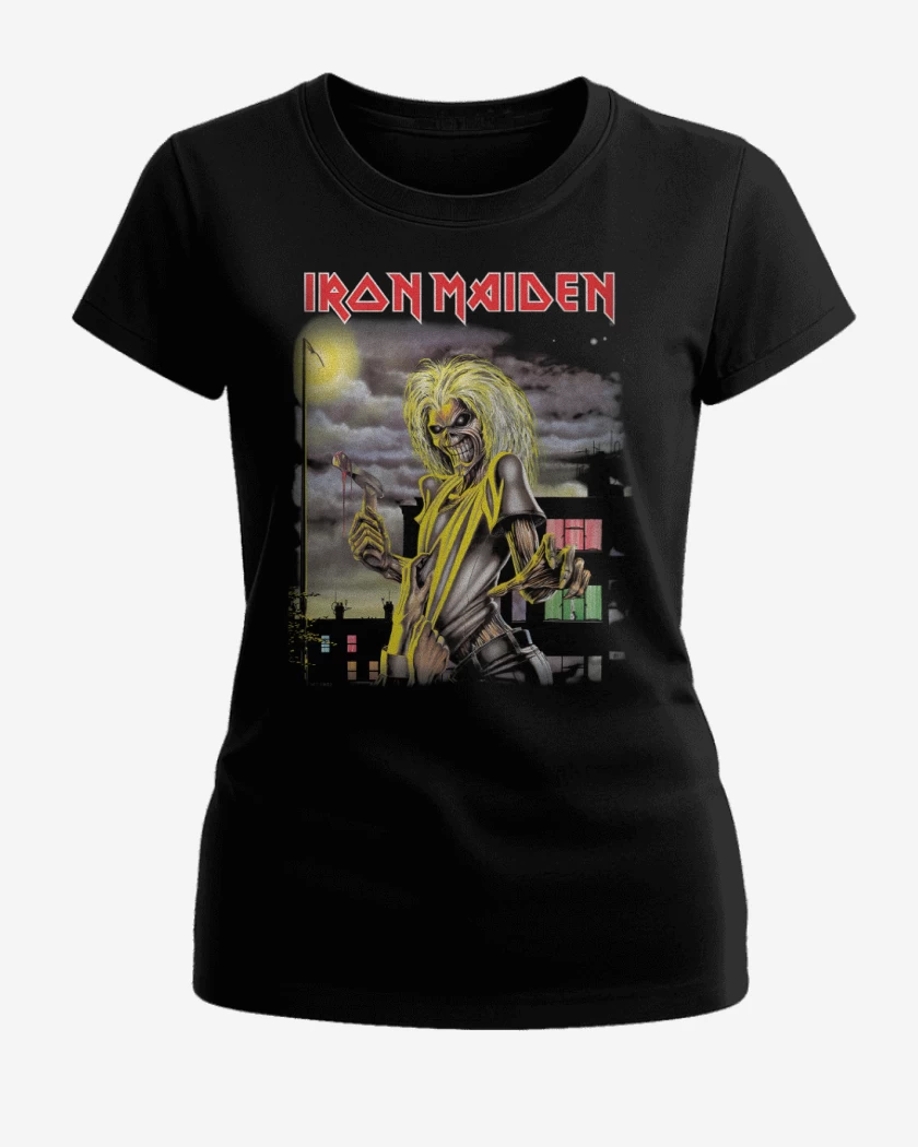 Polera de Mujer Negro de Maiden Killers