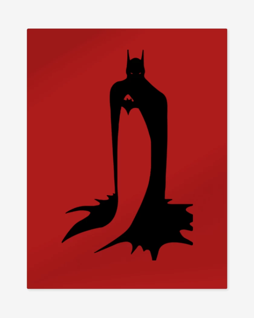 Print metalico Rojo de El murcielago 4