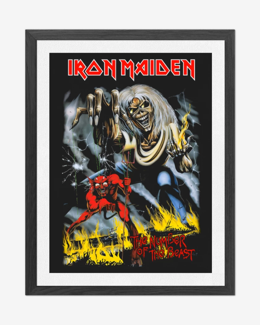 Cuadro decorativo Negro de Number of the Beast