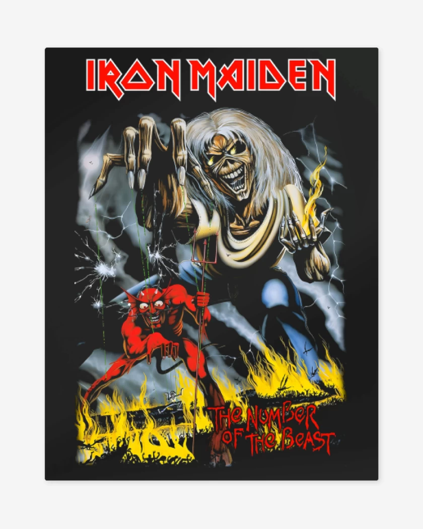 Print metalico Number of the Beast