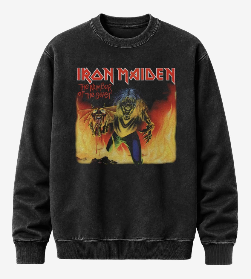 Poleron Polo Acid Wash Negro de The Beast