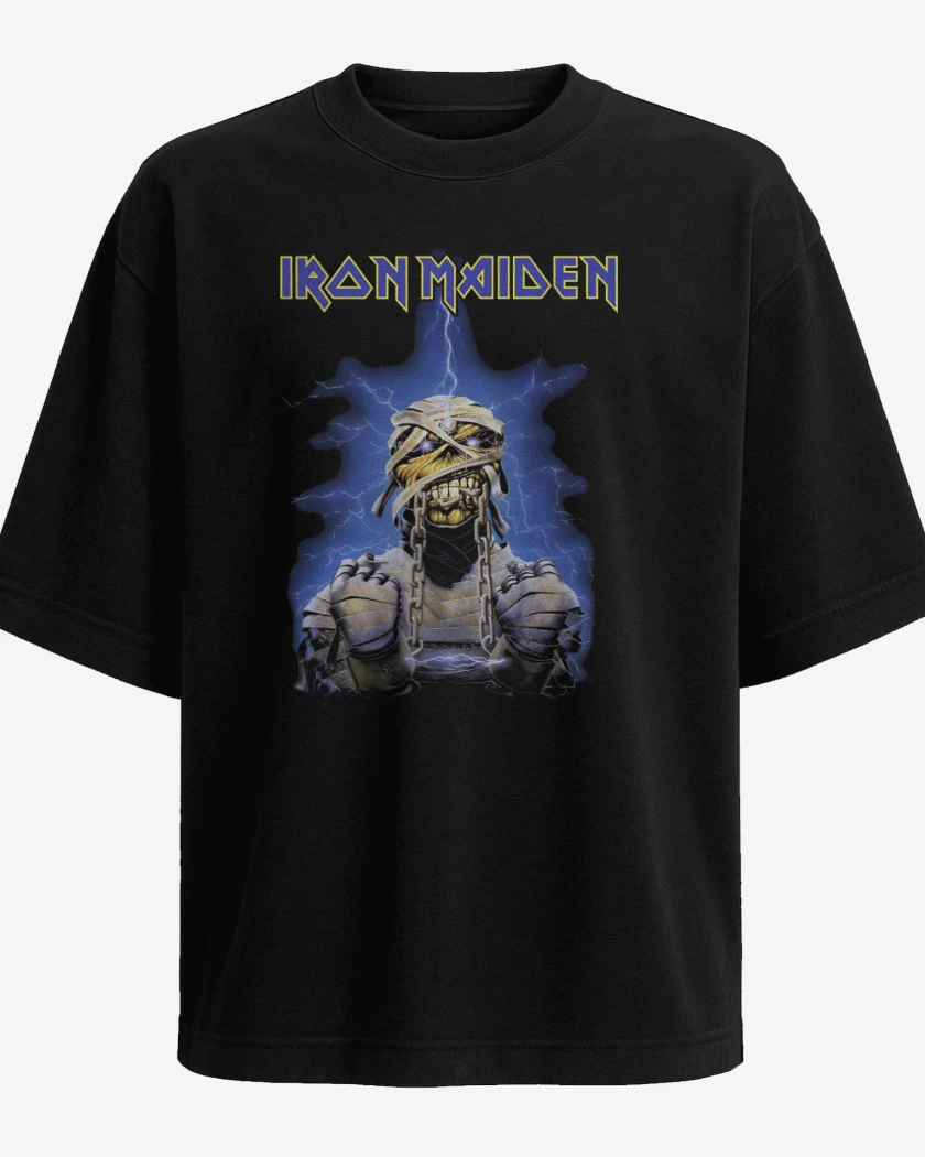 Polera Oversize Negro de Powerslave