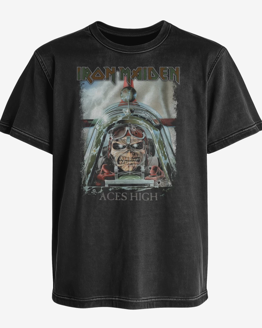 Polera desgastada Eddie Aces High