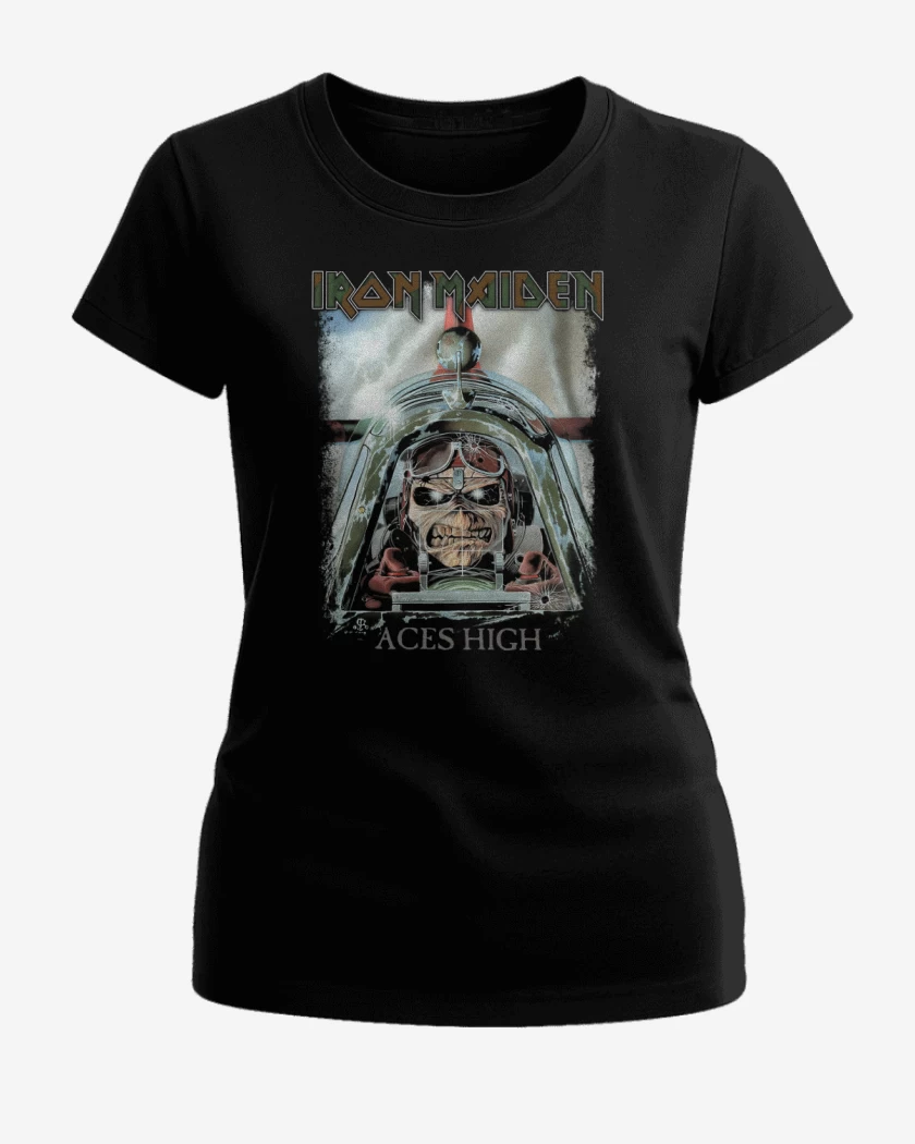 Polera de Mujer Negro de Eddie Aces High