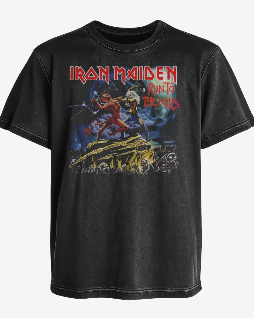 Polera desgastada Run to the Hills