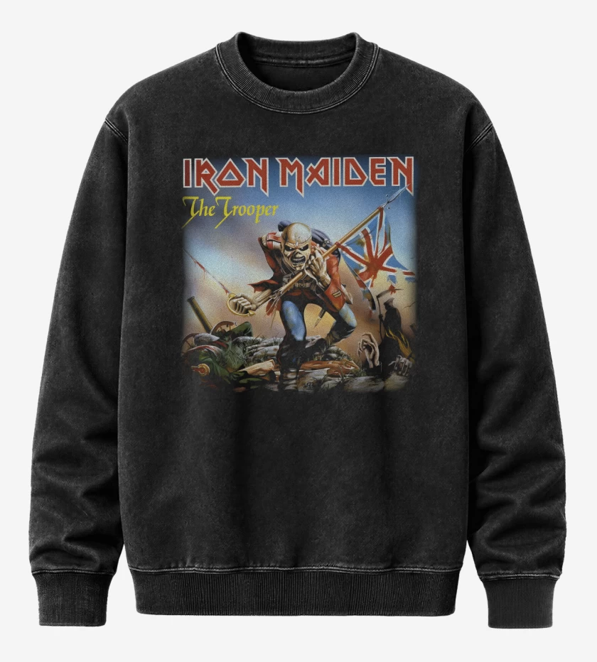 Poleron Polo Acid Wash Negro de The Trooper
