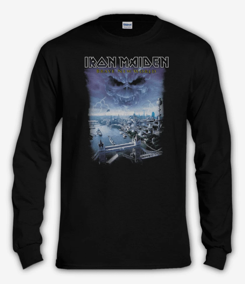 Polera manga larga Negro de Brave New World
