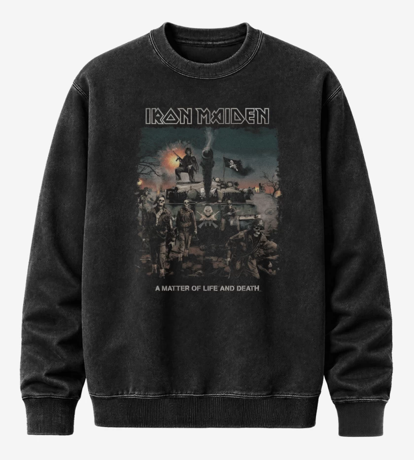 Poleron Polo Acid Wash Negro de A Matter of Life and Death