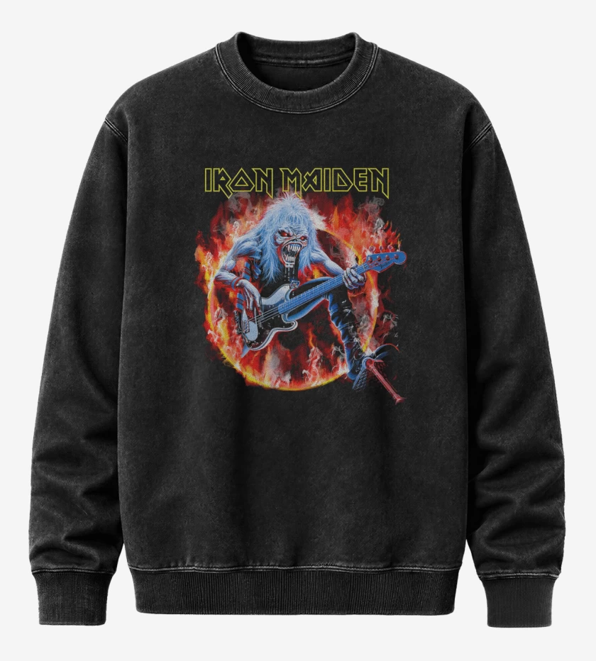 Poleron Polo Acid Wash Negro de Eddie Harris