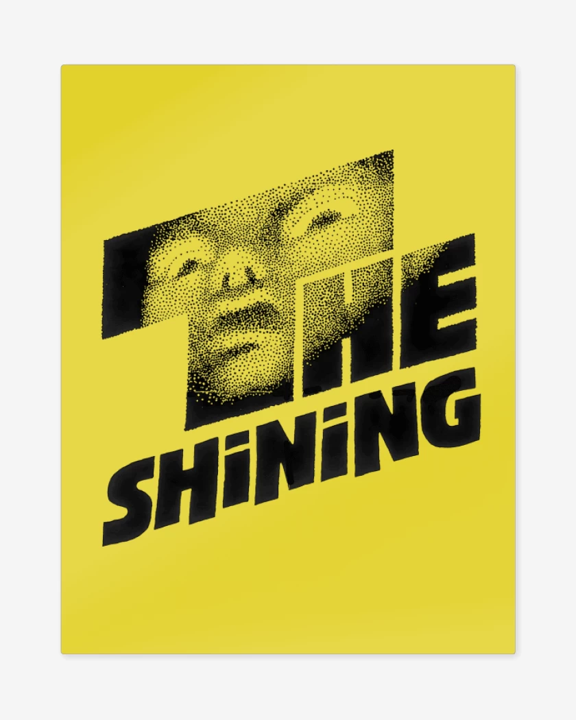 Print metalico Amarillo de The Shining Classic