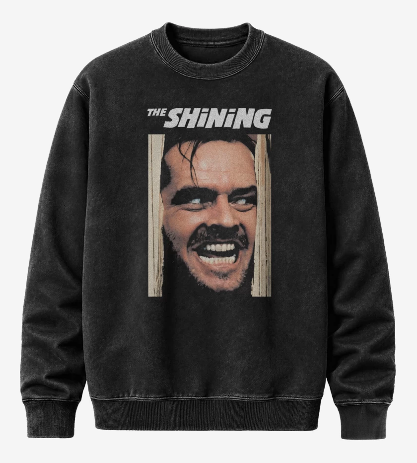 Poleron Polo Acid Wash Negro de Heres Johnny