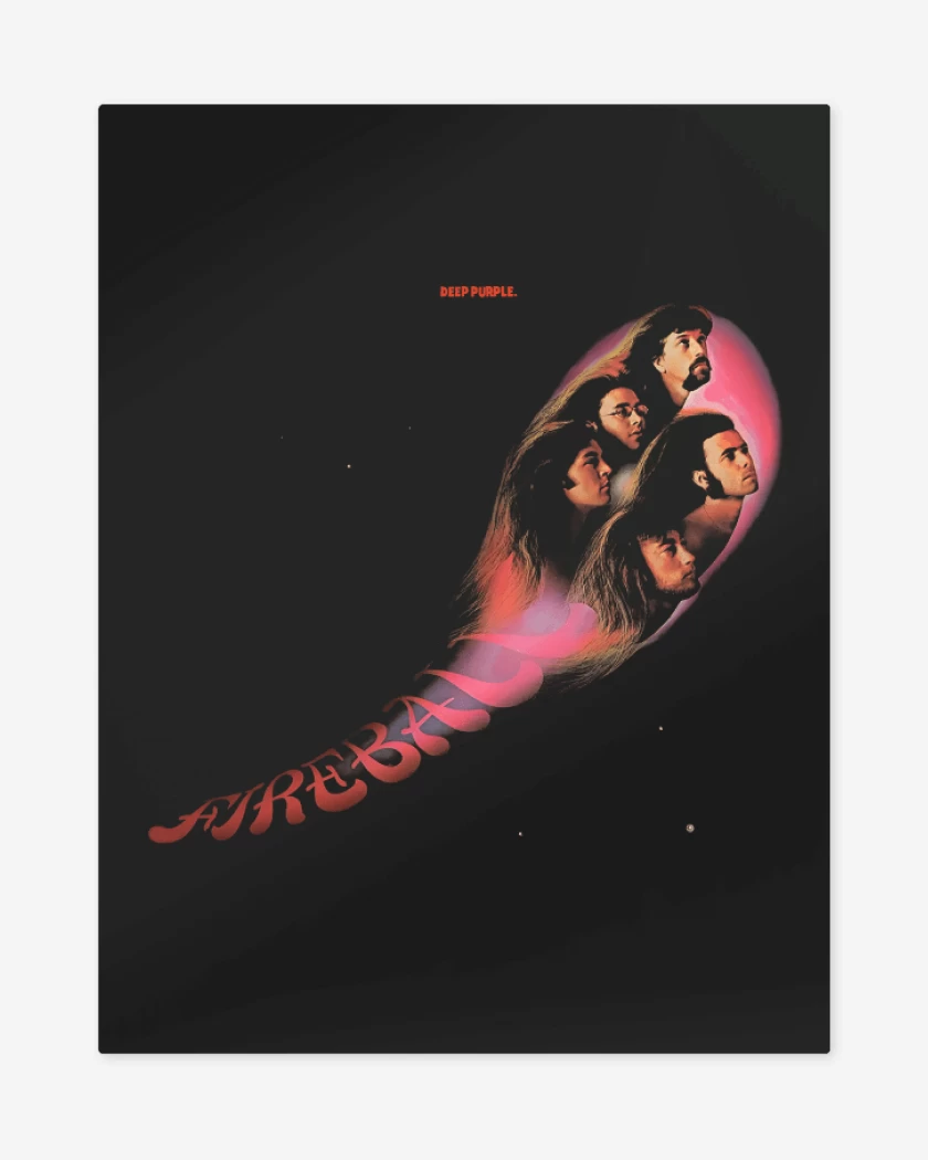 Print metalico Negro de Fireball