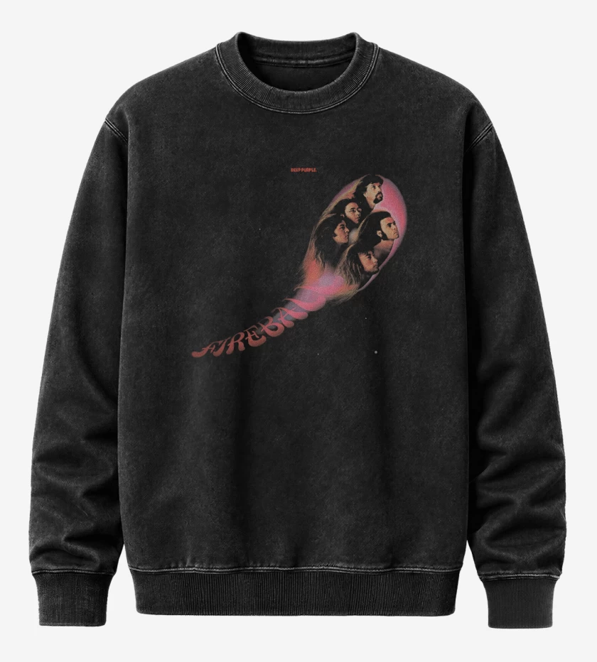 Poleron Polo Acid Wash Negro de Fireball