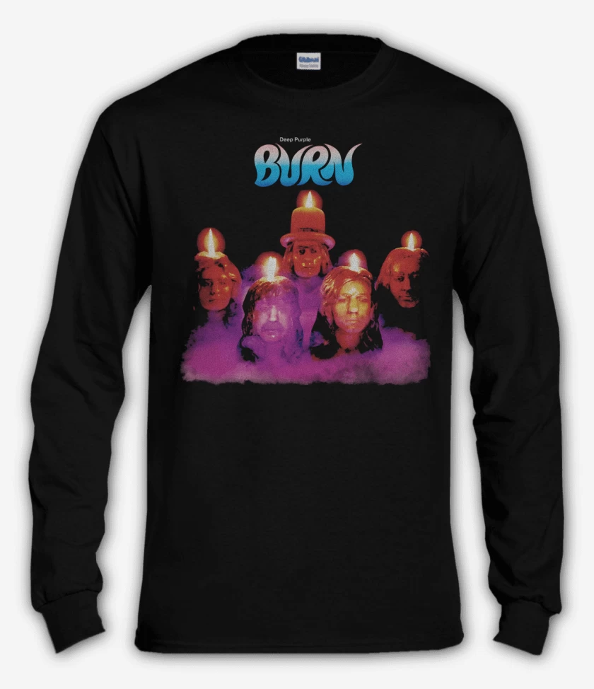Polera manga larga Negro de Burn