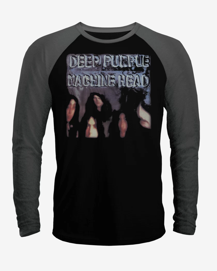 Polera Raglan Negro / Negro Heather de Machine Head